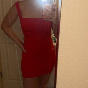 Chic Red Mini Dress